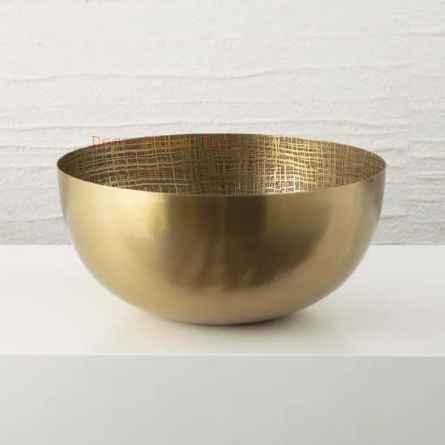 antique brass grid bowl round metal serving bowls