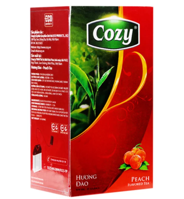 High Quality 100% Natural Peach Flavor Tea 50gr Made in Viet Nam