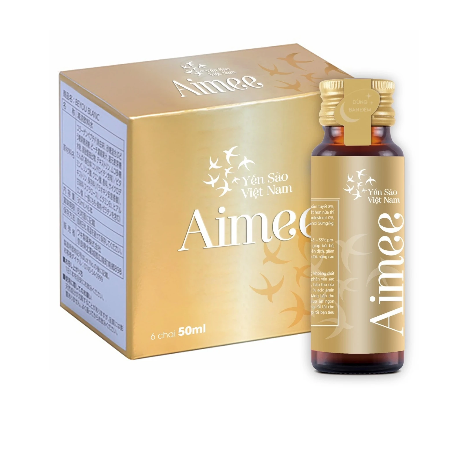 Aimee Bird Nest Drink Bottle with Collagen, Guaranteed Birds Nest Beauty Drink from Viet Nam