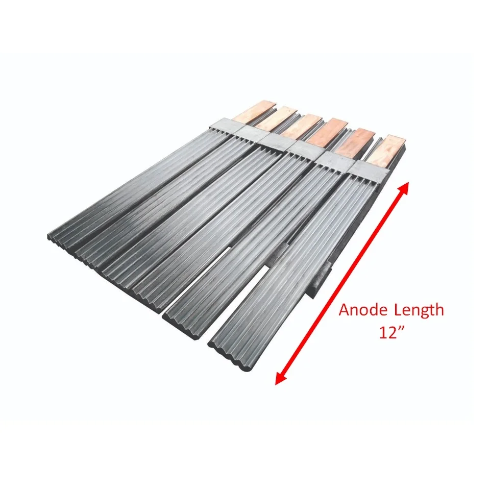 
Selayang Metal Industries Sdn. Bhd. Фабричные гофрированные/волнистые аноды-12 дюймов по индивидуальному заказу 