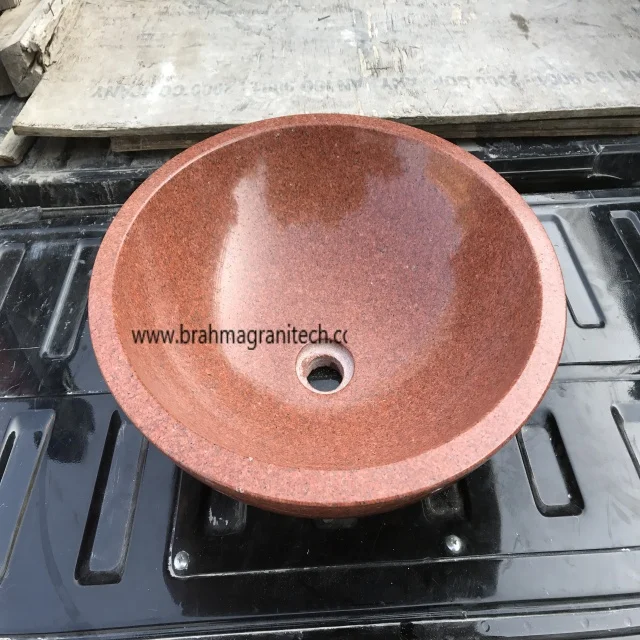 Biggest Exporter Of Red Granite wash basin