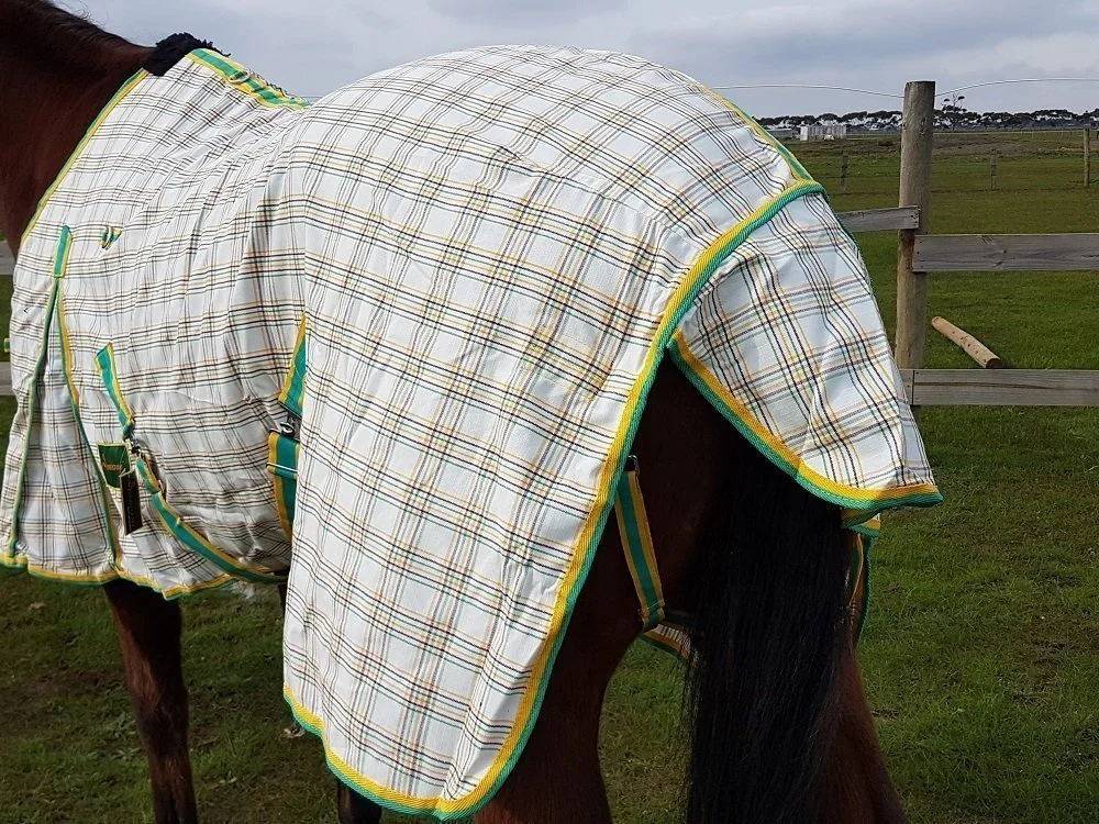  Top Quality - Summer Horse rugs Poly Cotton Double Rib stop Perfect for Australian Weather Various Sizes and