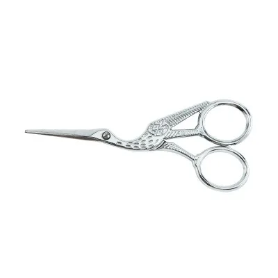Stainless Steel Sharp Tip Stork Scissors  Tools Dressmaker Shears Scissors for Embroidery Duck Style Fancy Scissors With Gold