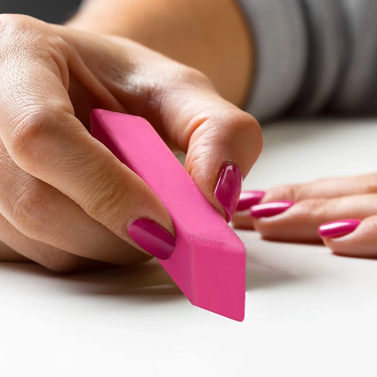 Japan Hottest Selling 1pc in blister card exam grade high quality rubber no toxic Pink Eraser