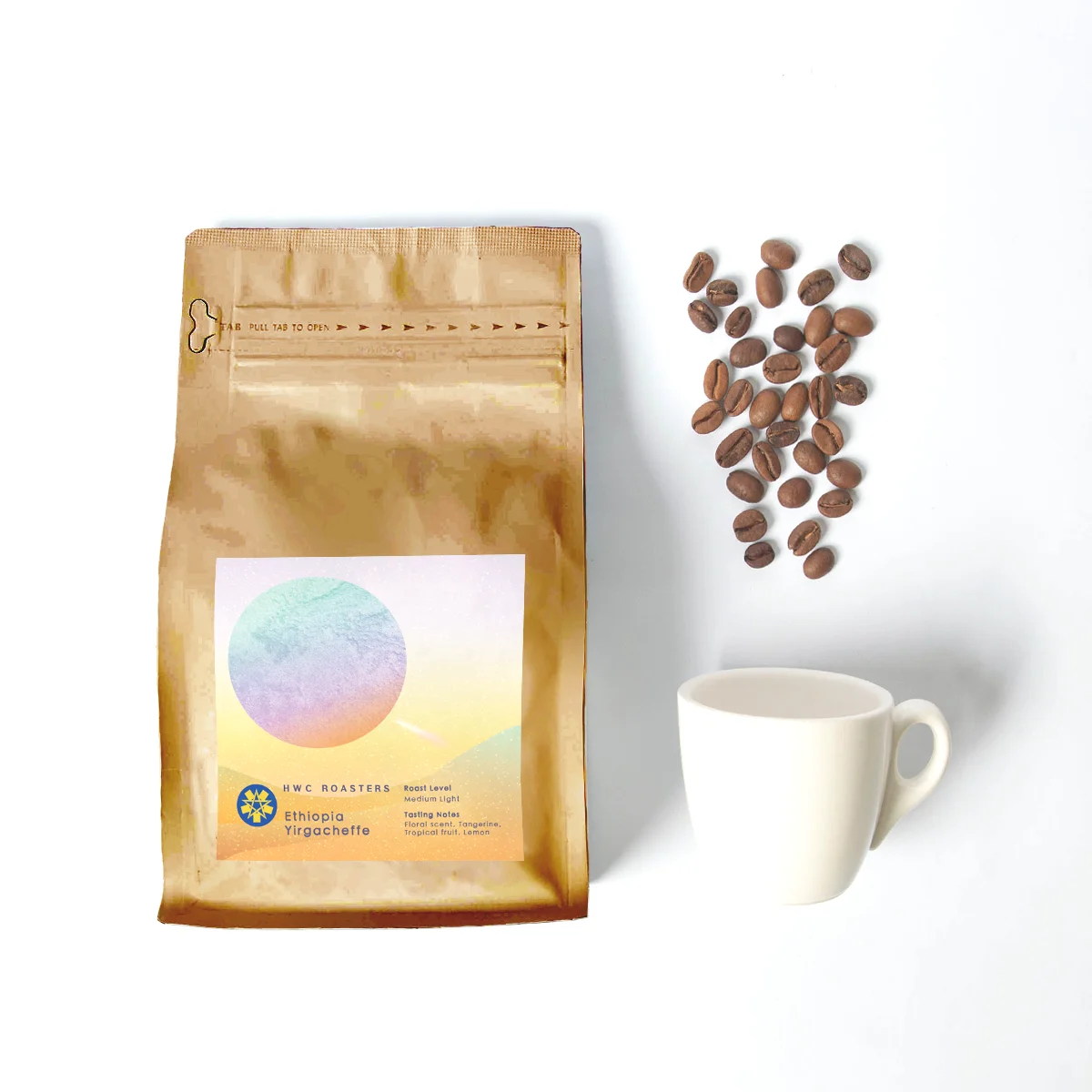 Single Origin Ethiopia Yirgacheffe hwc arabica roast whole bean coffee beans price