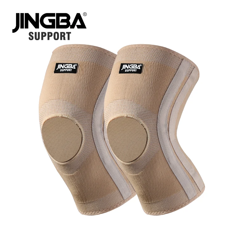 
JINGBA SUPPORT 13610 Elastic knee brace volleyball basketball knee protector Kneepads support rodillera deportiva 