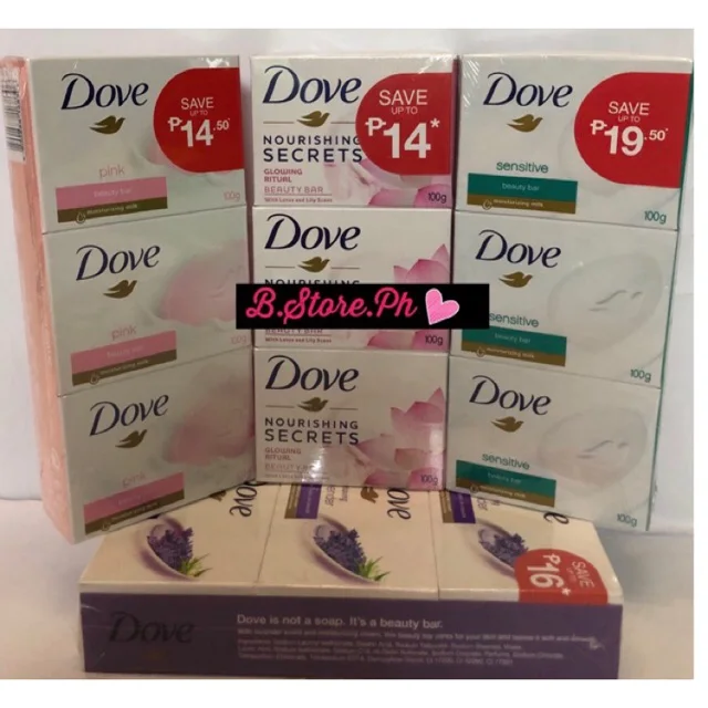 Dove Beauty Soap Bar Purely Pampering Shea Butter
