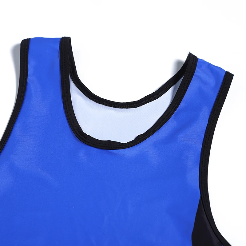 Excellent One-piece Sleeveless Mens Wrestling Singlet Weight Lifting Tights Wresting Gear Custom