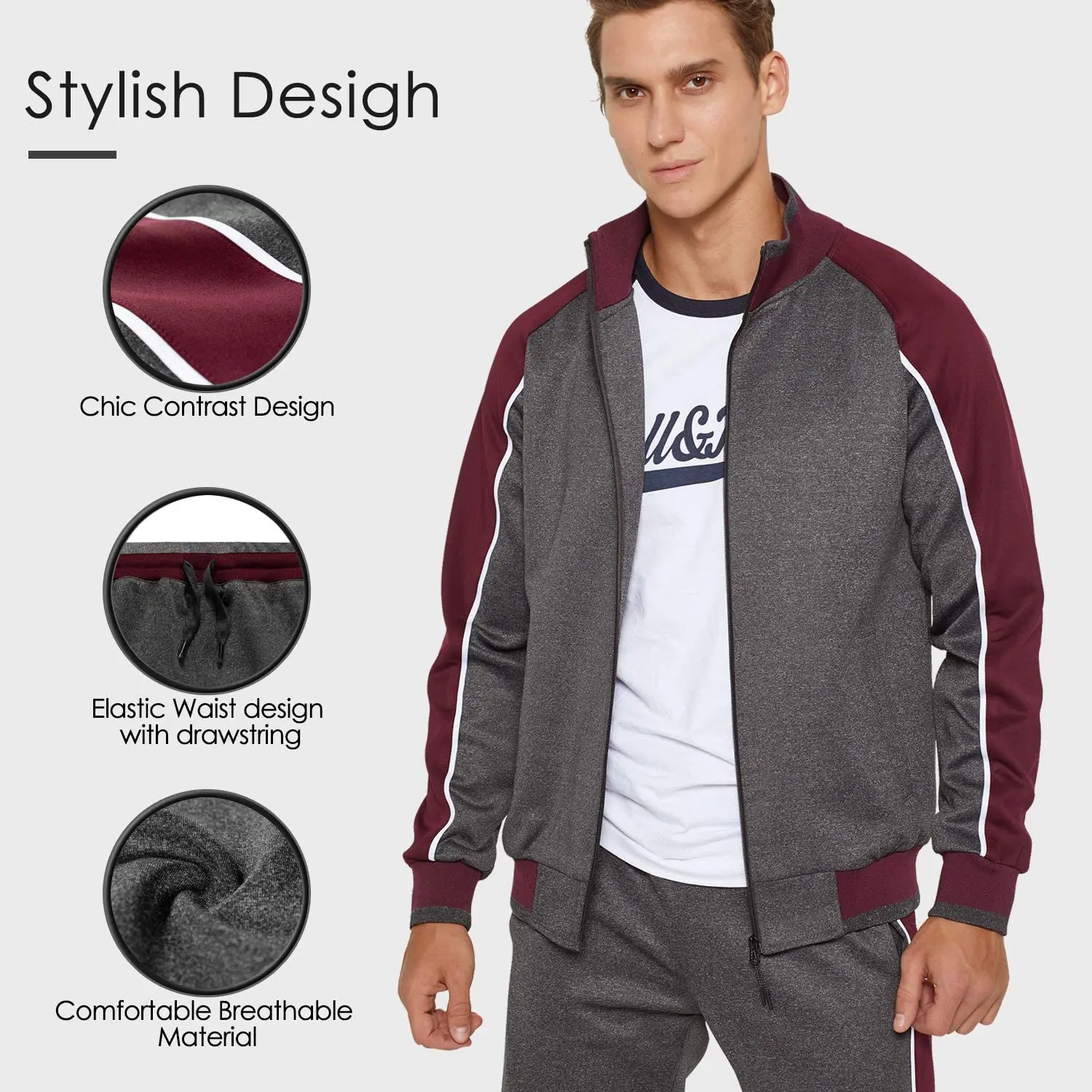 Custom clothing manufacturers short pants sport slim fit tracksuit for men
