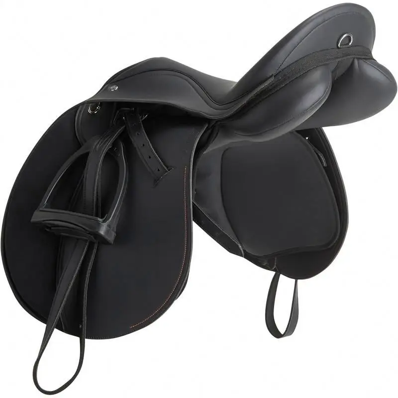 New Design Handmade Comfortable Endurance Genuine Cowhide Leather Saddle Horse Saddle For Horse Riding