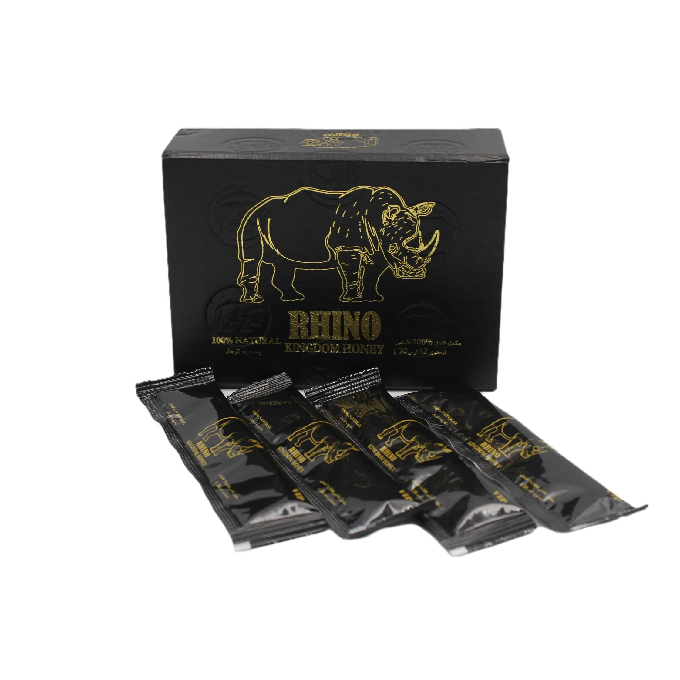 Rhino Kingdom Honey 12 sachets x 20g Original Honey Malaysia