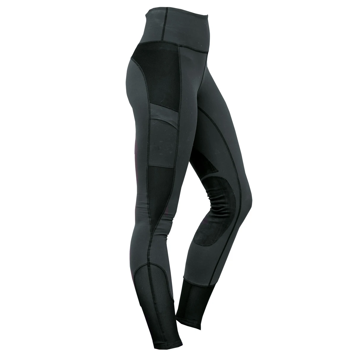 Women Solid Horse Riding Leggings High Waist Pants Hip Lifting Tummy Slim Skinny Equestrian Legging by Canleo International