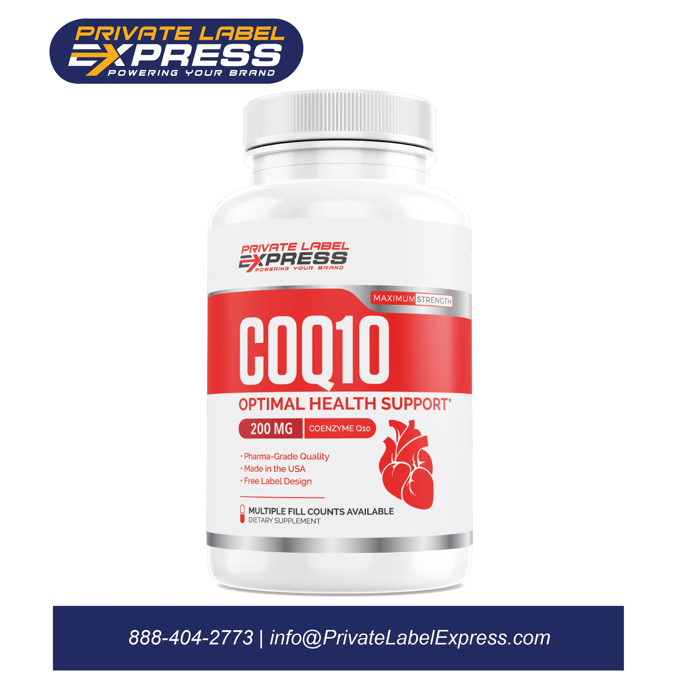 CoQ10 200 mg, 60 count - Vegetable Capsules