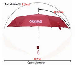 China Hot Sale 3 Fold Umbrella High Quality Foldable Customize Umbrella Mini Umbrella