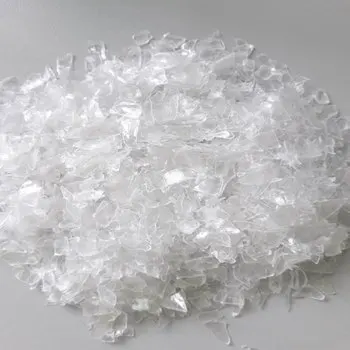 High Quality Recycled Hot Washed PET Clear Flakes