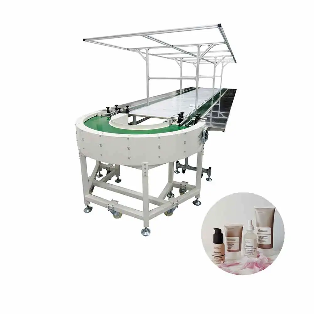 
curve conveyor belt drying conveyor private cosmetic products 