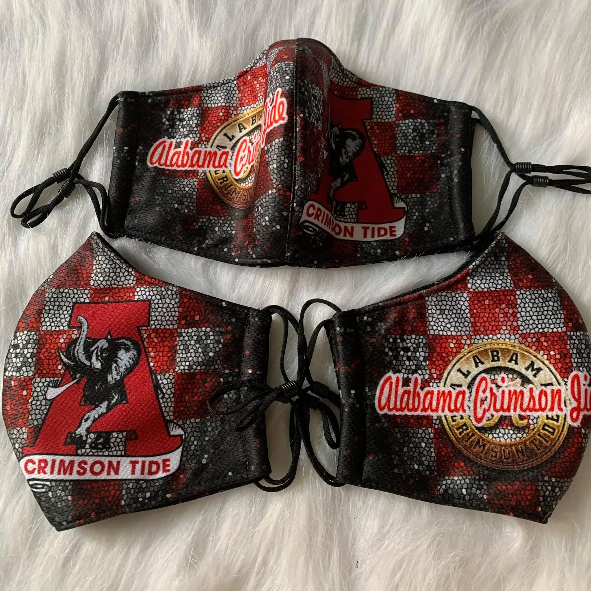 
3D design NFL teams Reusable Printed Facemaskes American football face cover 3 ply with Adjustable Ear Loop 