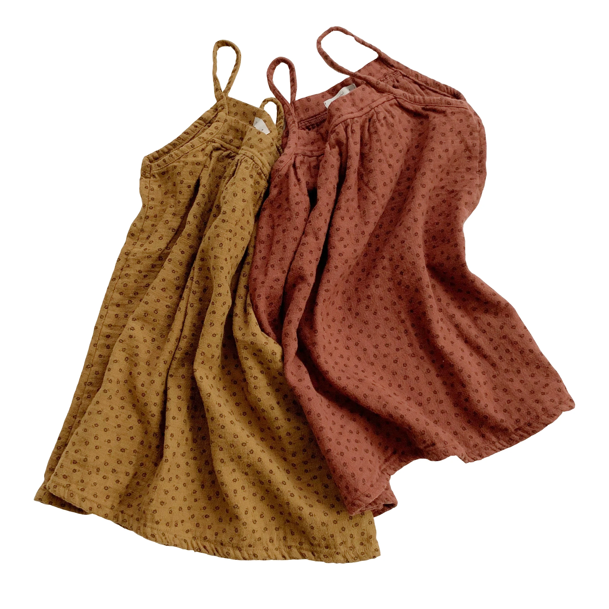 DE MARVI Kids Toddler Sleeveless Flower pattern Dress Girls Layered Dresses Fashion Clothing OEM Wholesale MADE IN KOREA