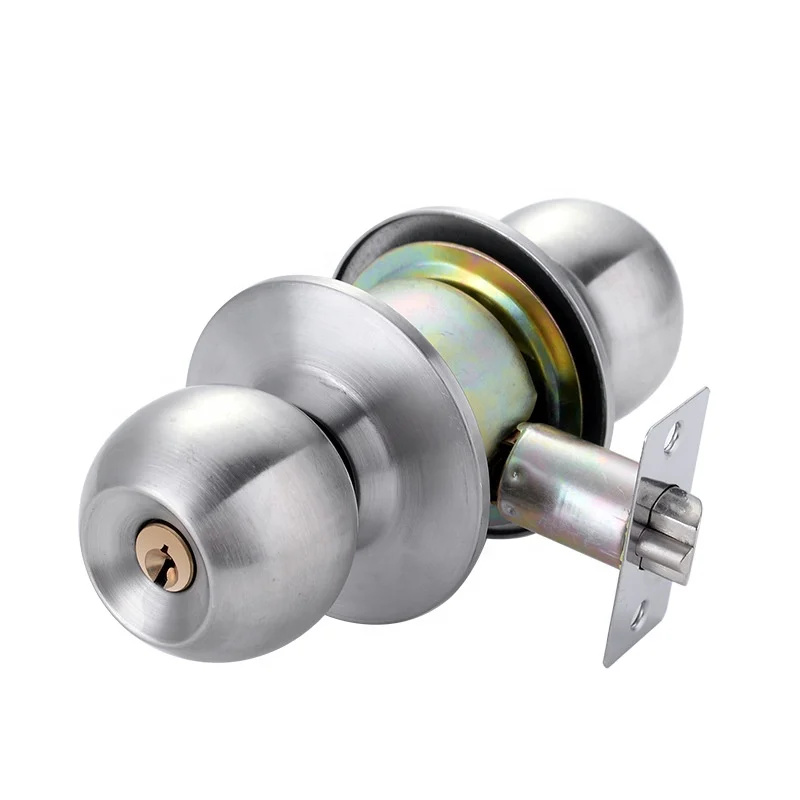 
Cylindrical Stainless Steel tubular Round Knob Lock 587 door lock 