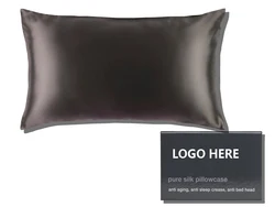 Oeko Tex 100 Luxury Custom Natural Silk Satin Pillow Case Covers Set 100% MulbeRry Silk Pillowcase Pure Silk Pillow Case