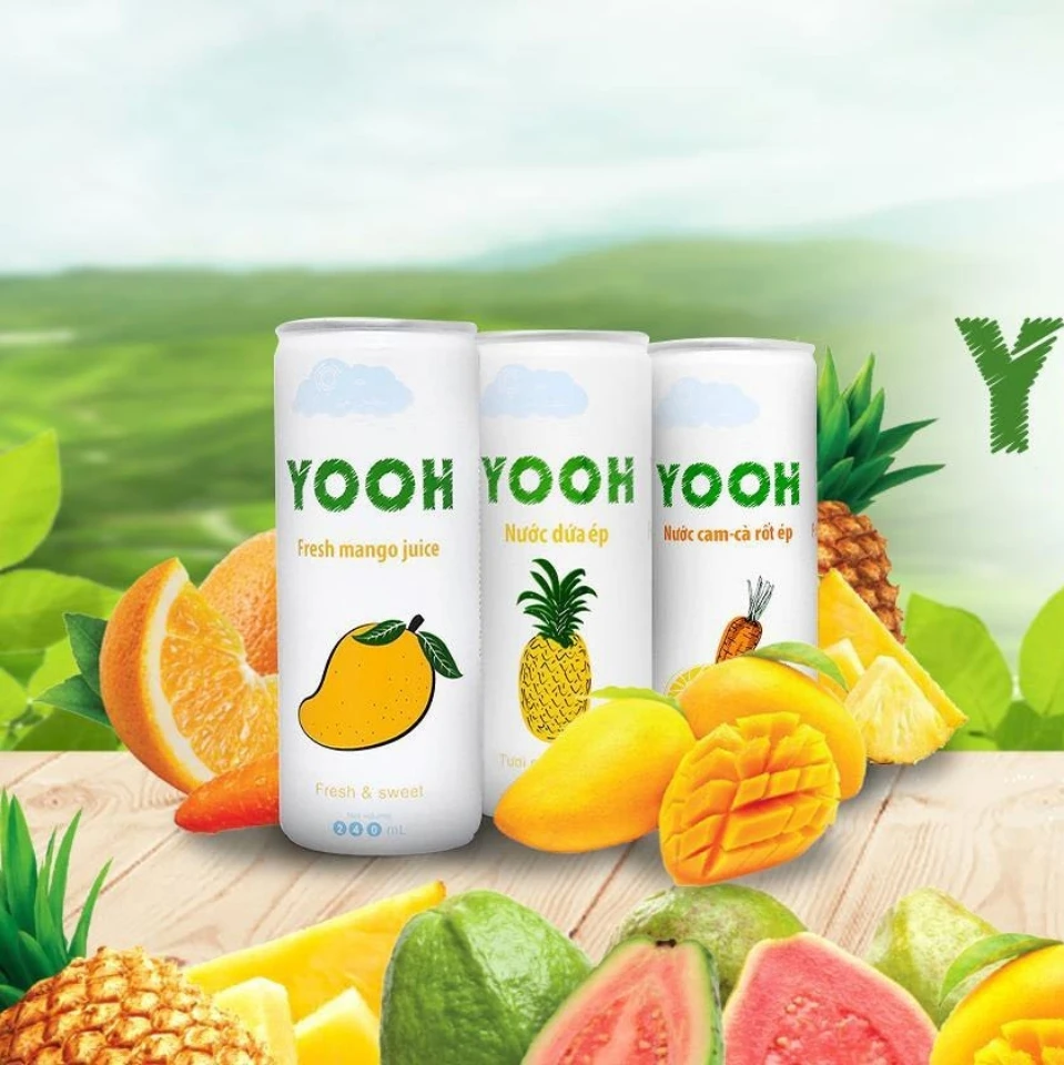 OEM Fruit Juice Drinks 250mL Slim can high quality for wholesale