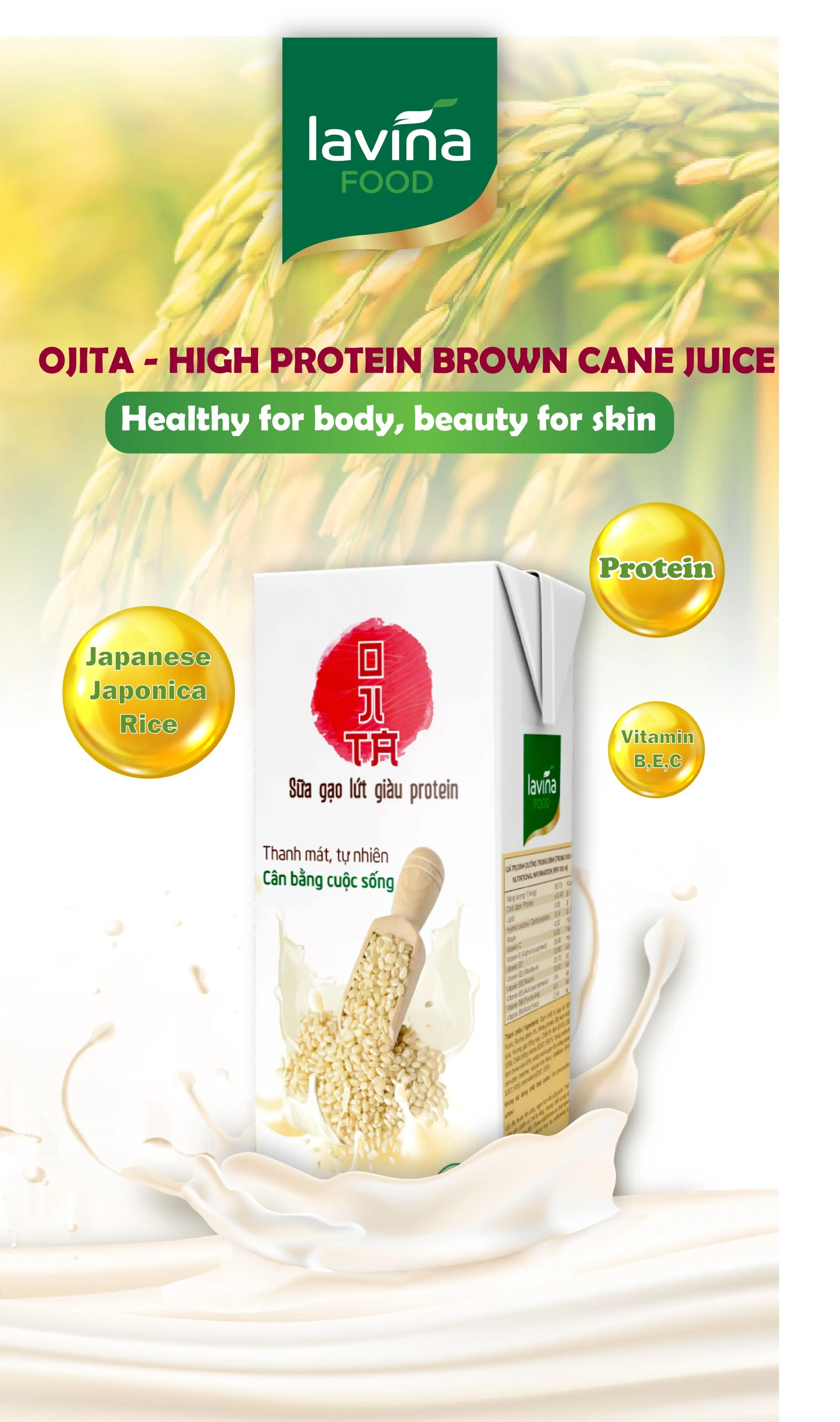 Cheap price Ojita low-fat instant drink carton box manufacturer Vietnam factory with high quality