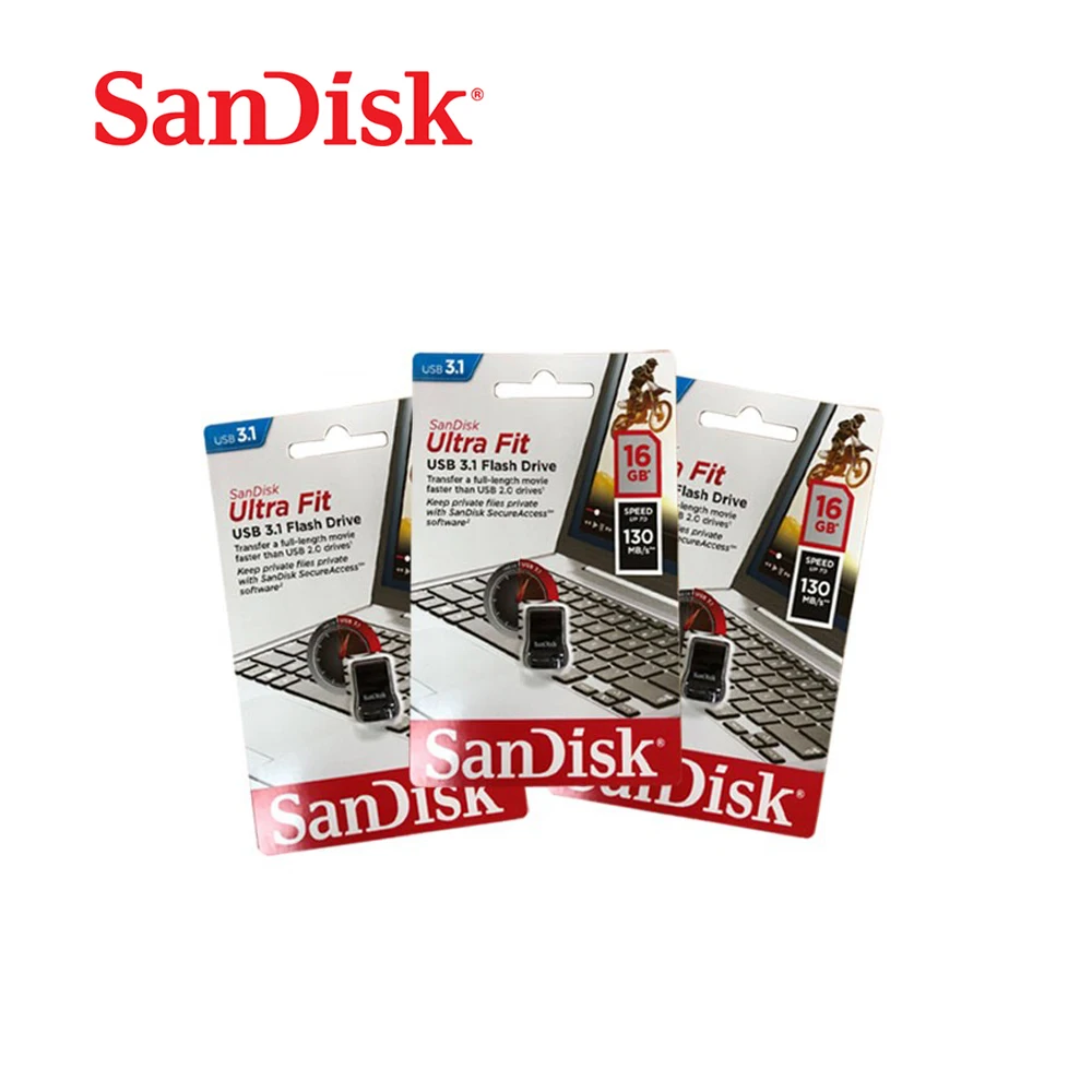 Wholesale Ultra Fit USB3.1 Sandisk 32GB 64GB 128GB