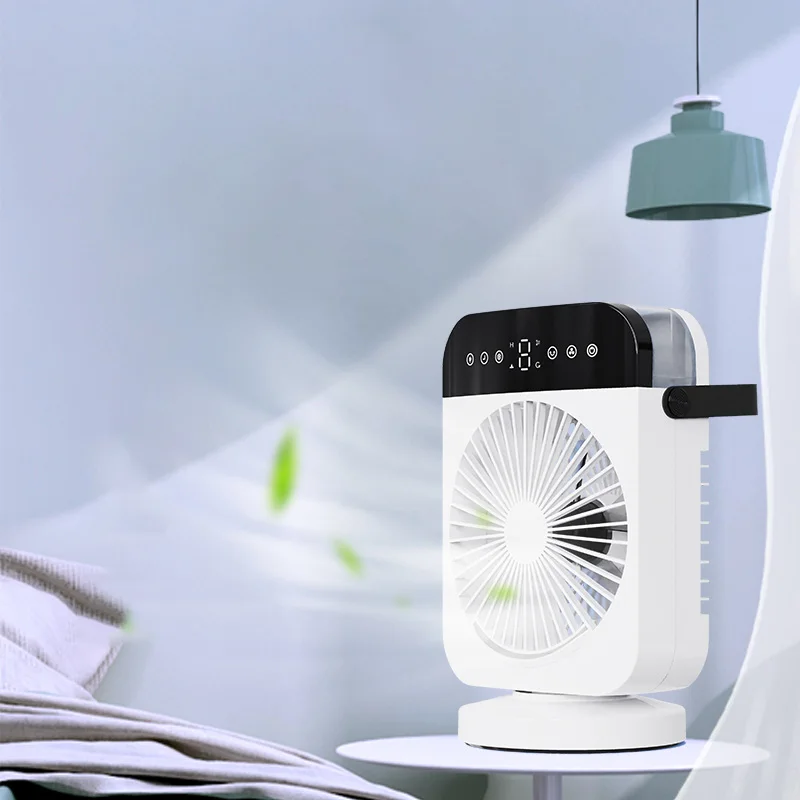 Smart Mini Air Circulation Fan with RGB Lights USB Connection