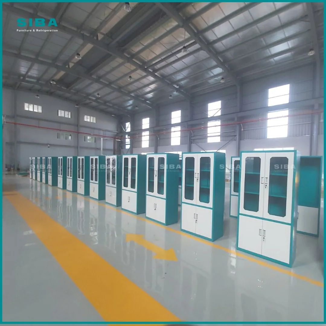 Hot Sale Modern Wind 2 Doors File Metal Storage 4 Drawer Steel Filing Cabinet