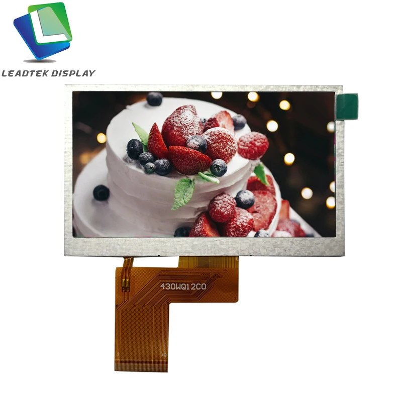 4.3 inch  tft lcd screen 480(RGB)x272  RGB interface with 300nits Display Module