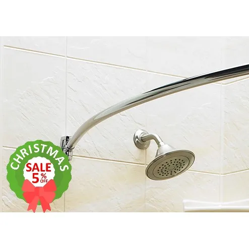 Customizable Shower Stall Bathroom Curtain Pole