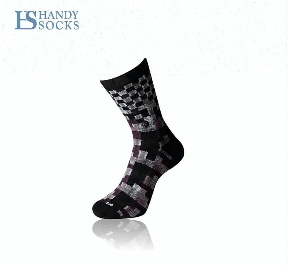 
Best Puzzle Fun Colorful Mens Dress Socks with Custom Wholesale 