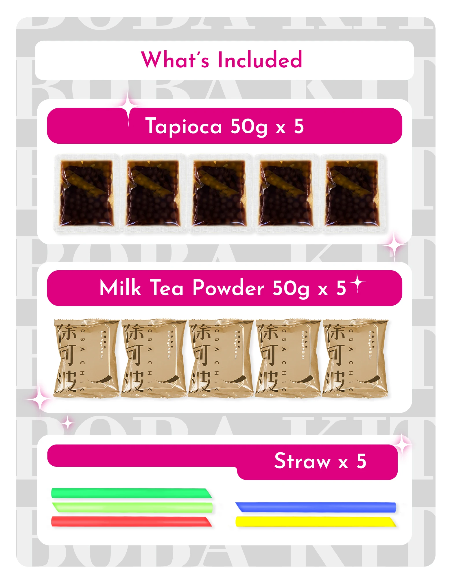  100% MIT BOBA CHiC Taiwan Bubble Tea boba tea DIY