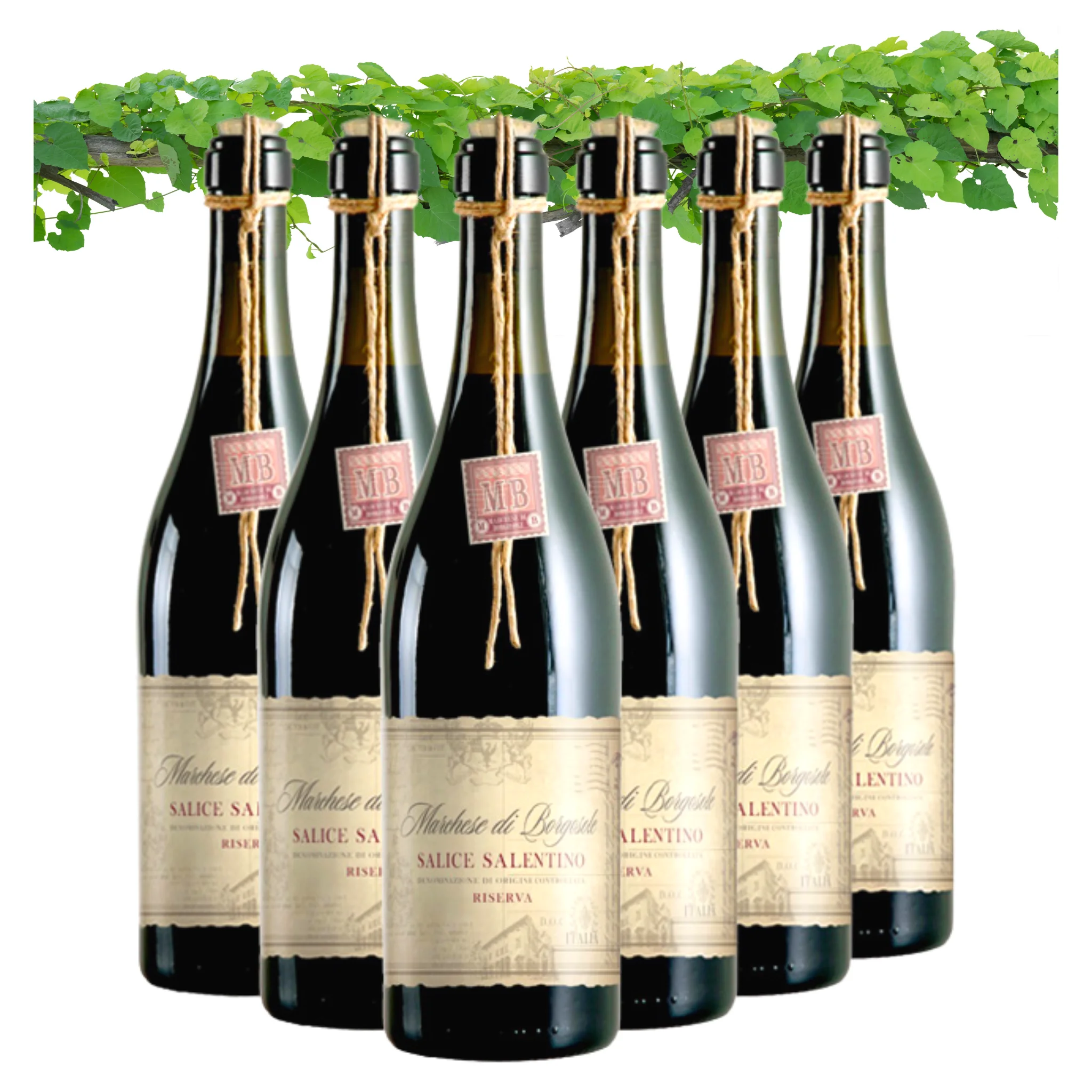 Dropship Italian Red Wine - Salice Salentino DOC Reserve Marchese di Borgosole - Wine bottles 750 ml - Alcohol wine13% for sale