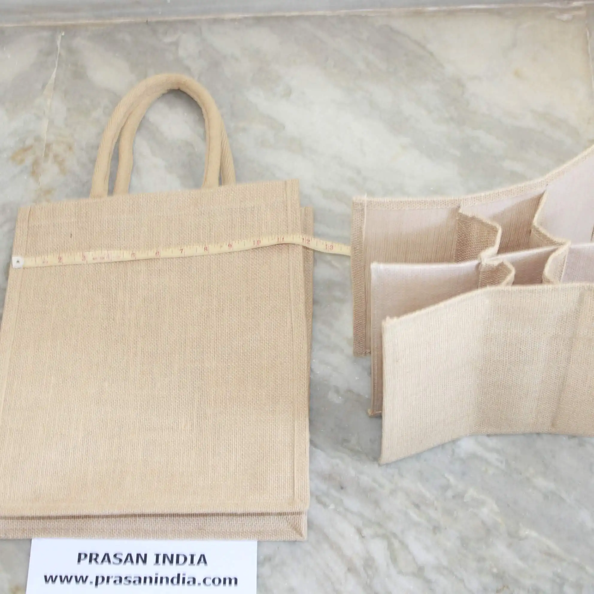 six bottle bag for carrying bottle of 1.5 liters made in high quality jute