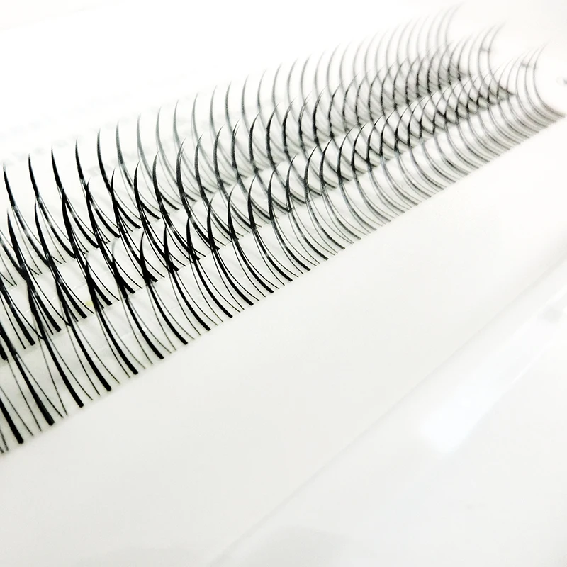 wholesale 0.03 0. 104d 10d 0.7 11mm dcurl pre-made fan eyelash extension fan 10 days
