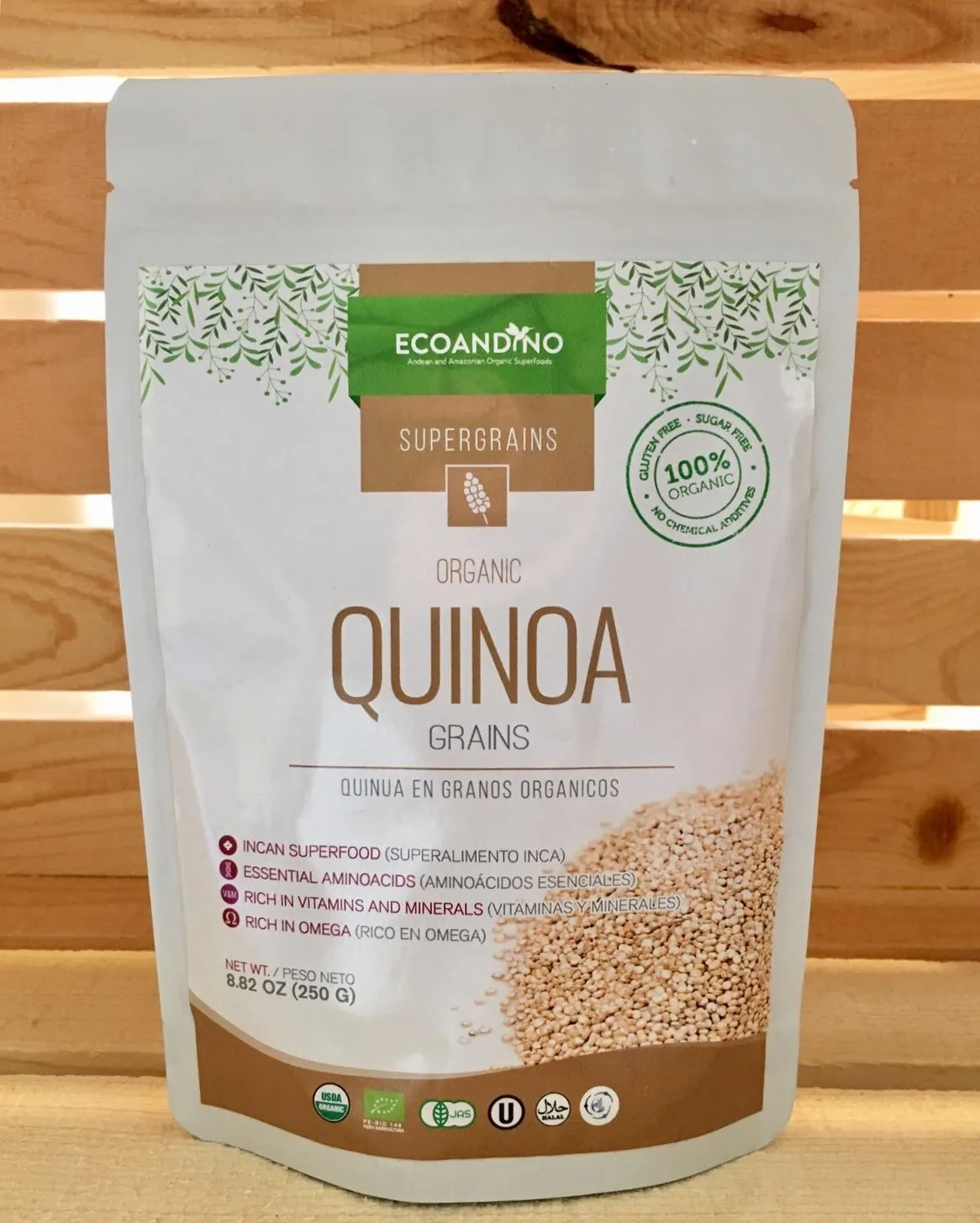 
250G Peru High Quality High Protein Organic White Quinoa 