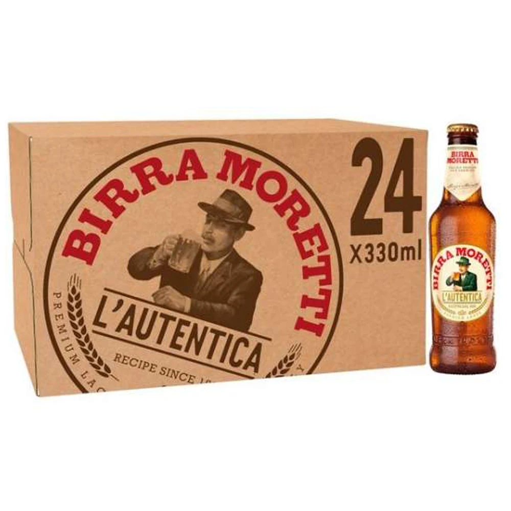 TOP QUALITY Italian Beer - 33cl - 66cl - Moretti - Beer of Italy - Ready to Ship