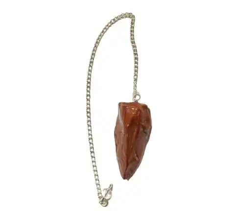 Wholesale Natural Crystals Red Jasper Raw Polished Cone Pendulum:gemstone pendulum:healing crystal stone:crystal pendulum:raw
