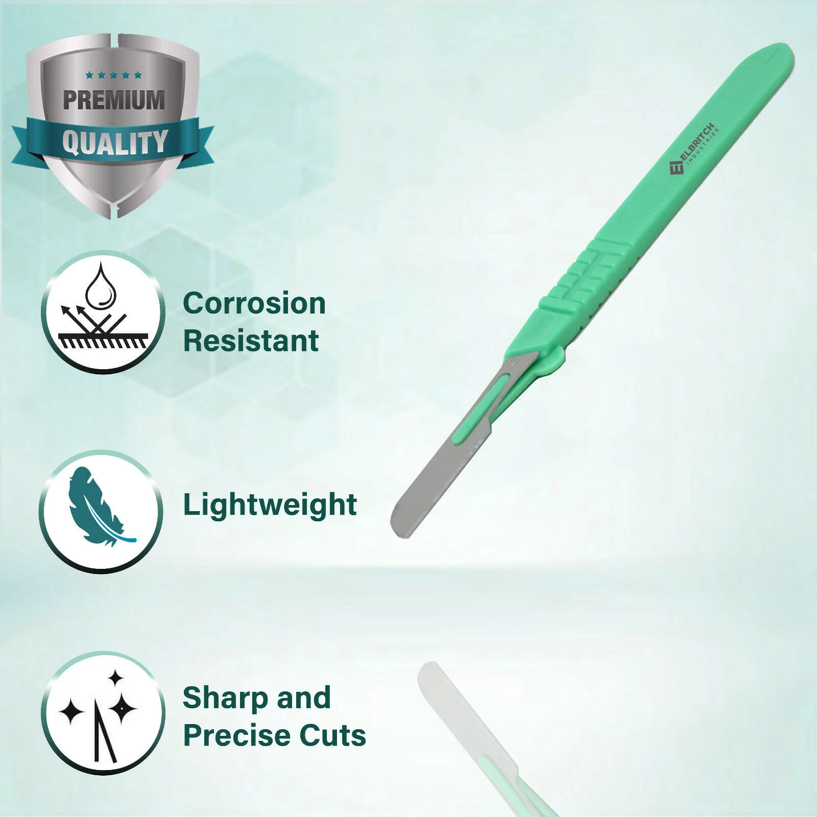 10 pcs Dermaplaning Callus Remover Scalpel Blade #16 Disposable Plastic Handle