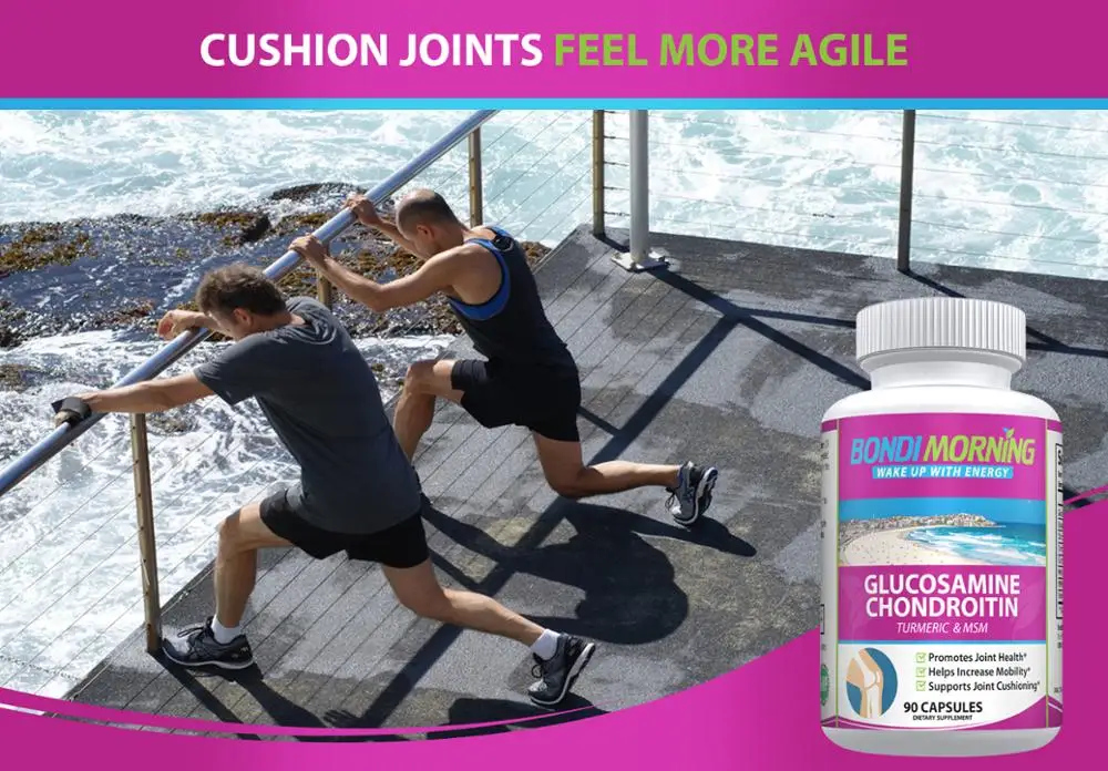 
Relieve Joint Pains & Muscle Stiffness with Glucosamine Chondroitin Dietary Supplement 
