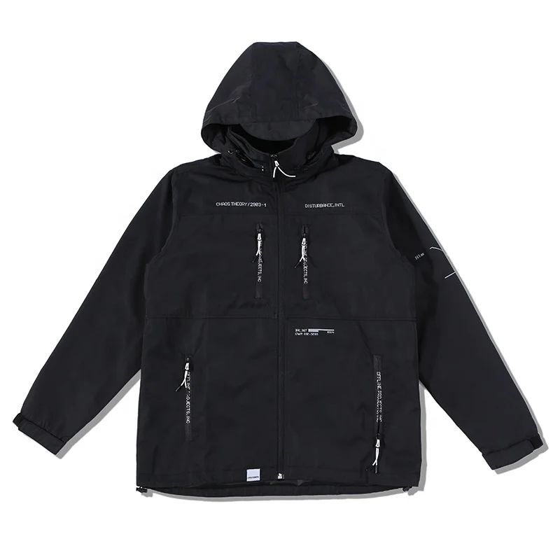 Best quality custom Plus Size Jackets windbreaker for school custom varsity windbreaker jacket high quality plain wind breaker