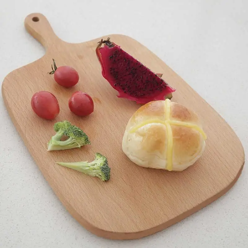 Wholesale Customized American Simple Solid Wood Tableware Set Mango Cutting Board Breadboard Kitchen Use Oak Chopping Cheese