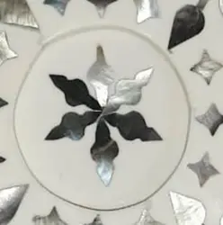 New Design Mother Of Pearl Tea/Coffee Platter/Coasters Arabic Cups Round Serving Plates Ramadan Gifts