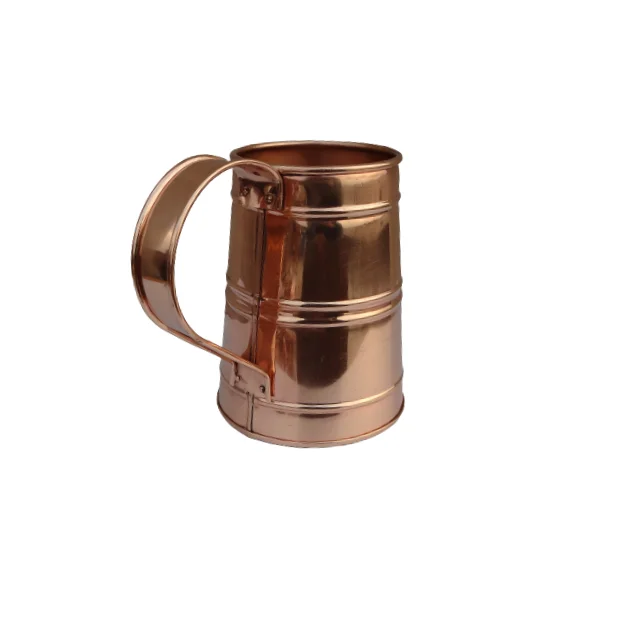 Copper Beer Stein Mug Stainless Steel Copper Plated 32 Oz Beer Mug Handcrafted Heavy Gauge Copper Beer Steins