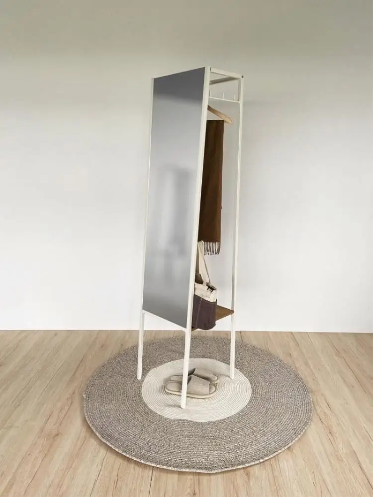 Bedroom Full Length Wood Dresser Big Floor Mirror Stand