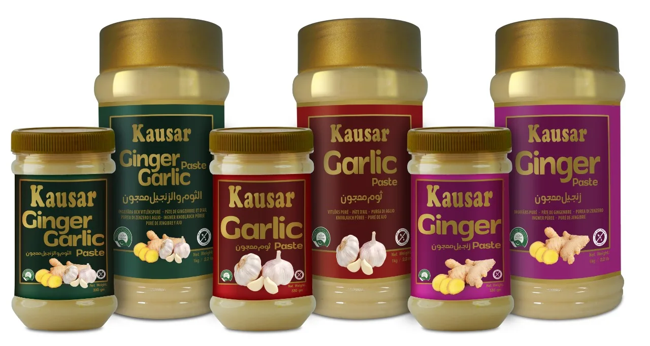 Kausar GINGER GARLIC Paste 330gm All Natural Ready to Use