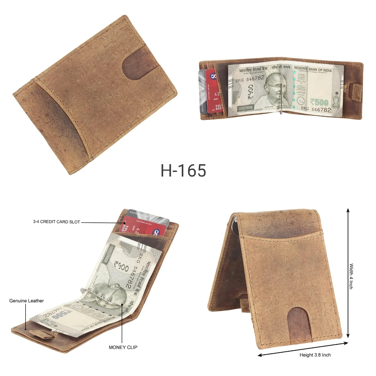 Top Quality Genuine Leather Men Wallets Card Holder Multi Functional Wallet for luxury business Gifts