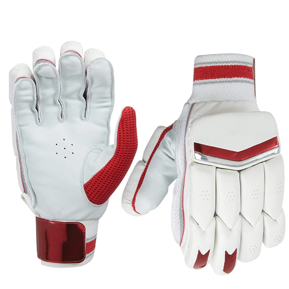 OM service led guard high quality Cricket Gloves