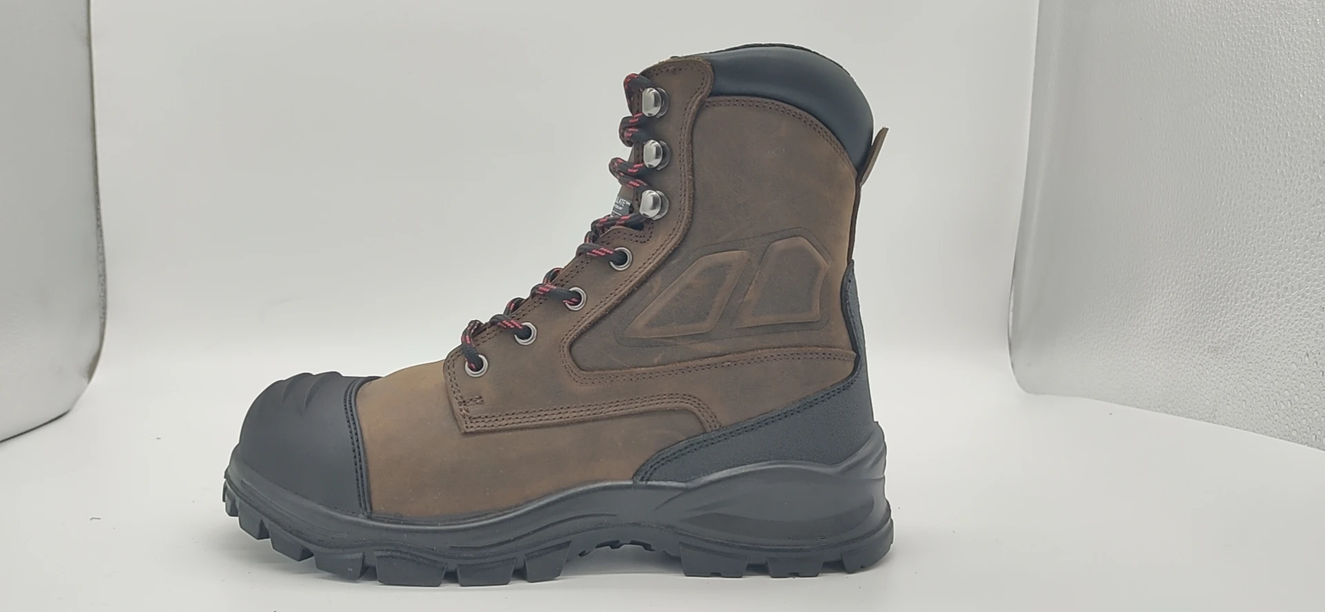 wholesale top quality oil resistant electrician anti slip food production leather steel plate safety work shoes for men